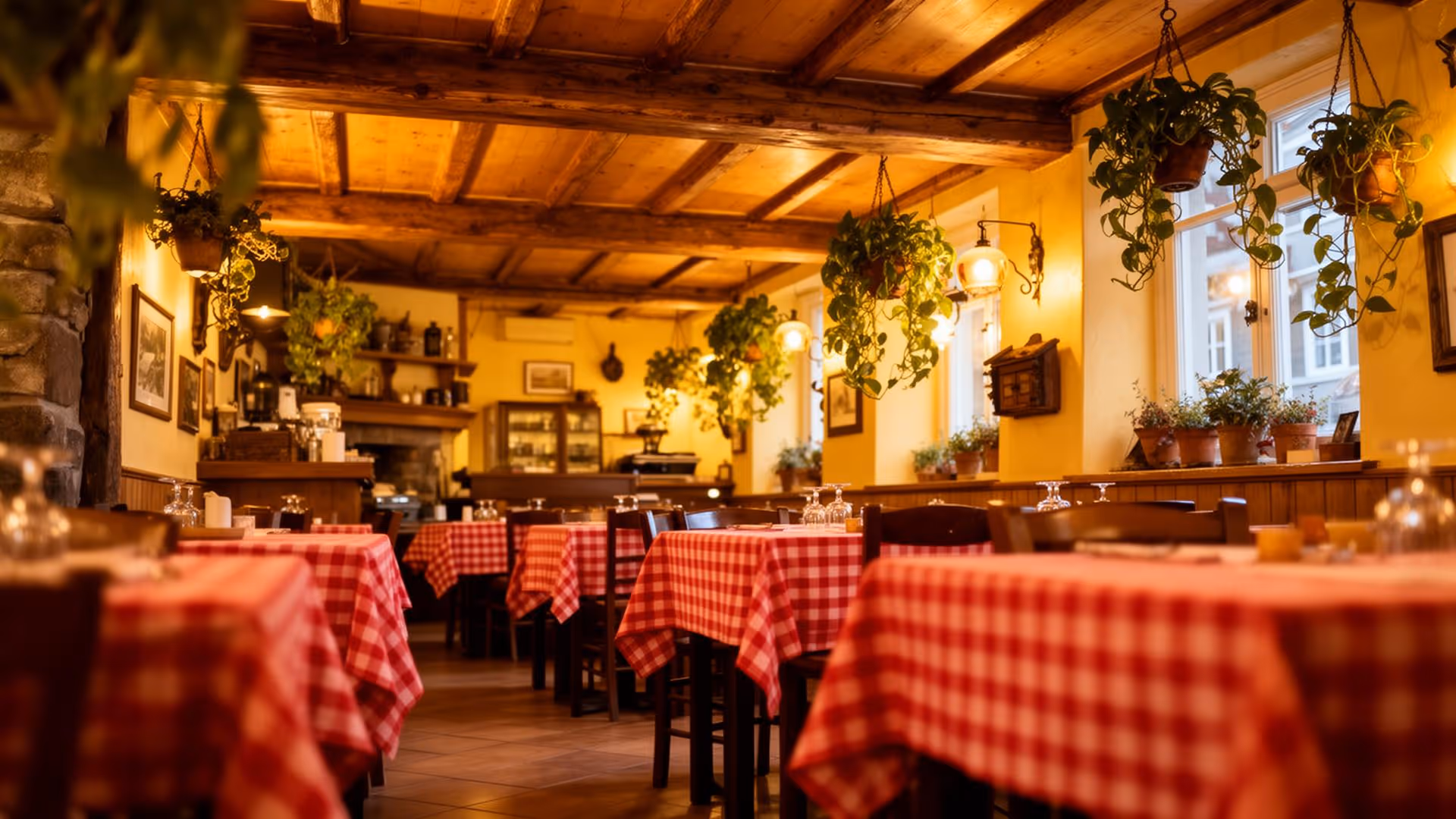 Pasta Sentral – varm italiensk trattoria-interiør i Bergen